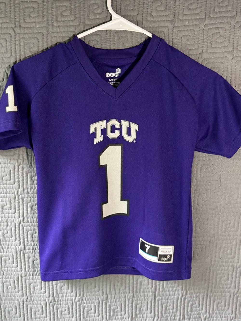 Gen 2 Jersey Boys Size Large TCU Purple Horned Frogs Texas Christian 7